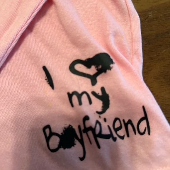 I ❤️ My Boyfriend” Pajama Set – Size XL – Pink Long Sleeve & Matching Pants - Picture 9 of 14